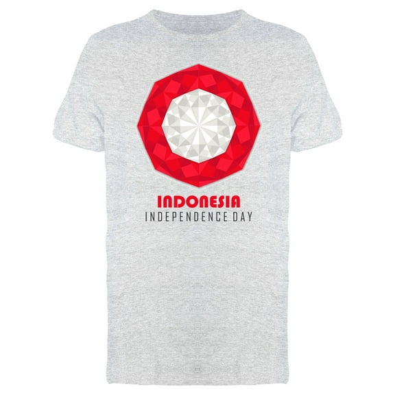 Indonesia Independence Day Flag T-Shirt Men -Image by Shutterstock, Male Large