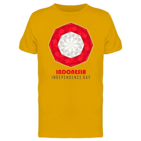 Indonesia Independence Day Flag T-Shirt Men -Image by Shutterstock, Male Small