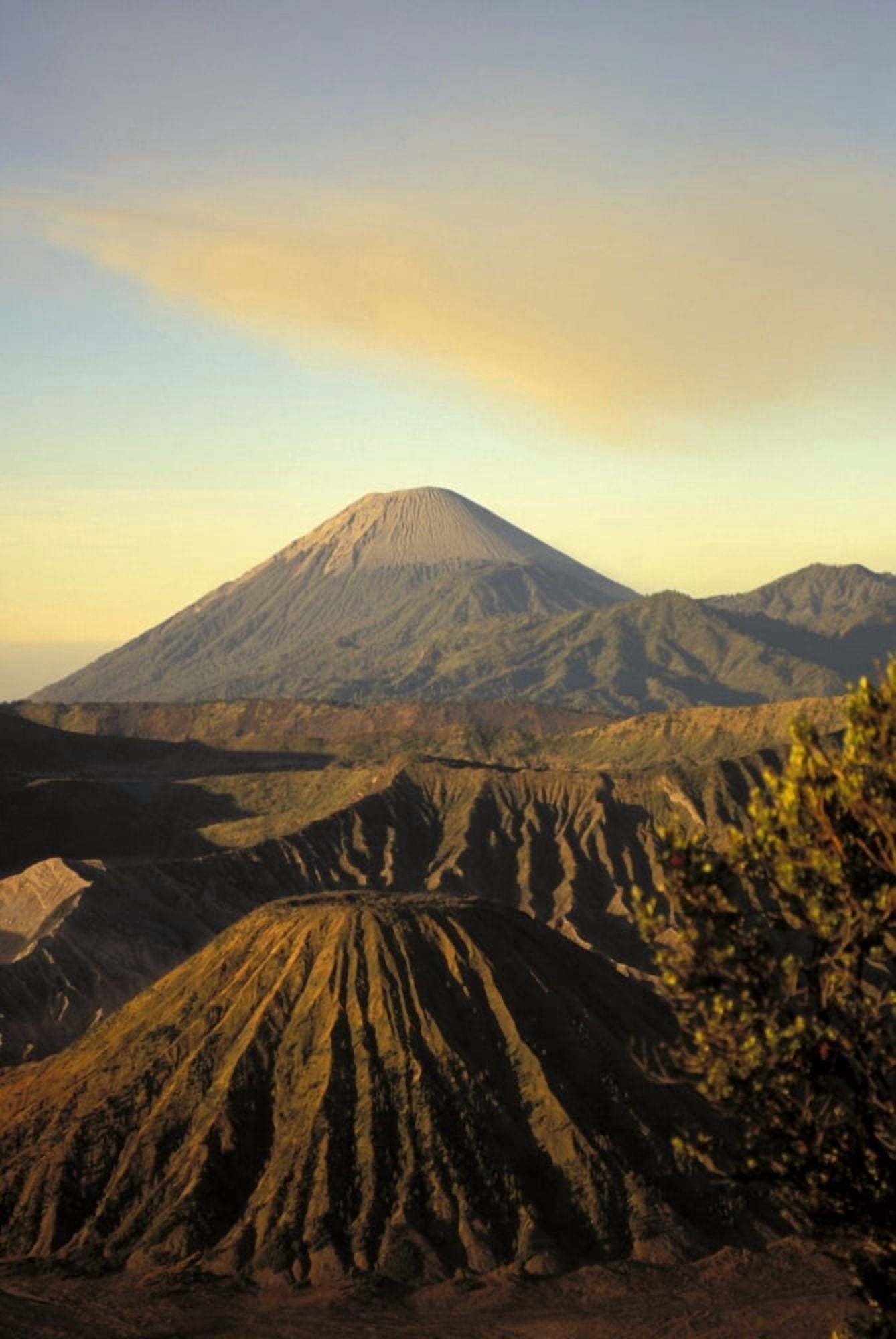 Indonesia Java Bromo Tengger Semeru National Park View Of Craters Ingolden Light Canvas Art - Richard Maschmeyer Design Pics (11 x 17)