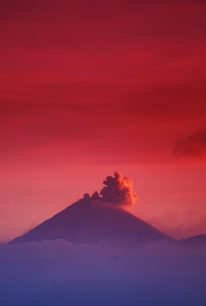 Indonesia Overview Of Bromo Tengger Semeru National Park At Sunset Canvas Art - Richard Maschmeyer Design Pics (11 x 17)