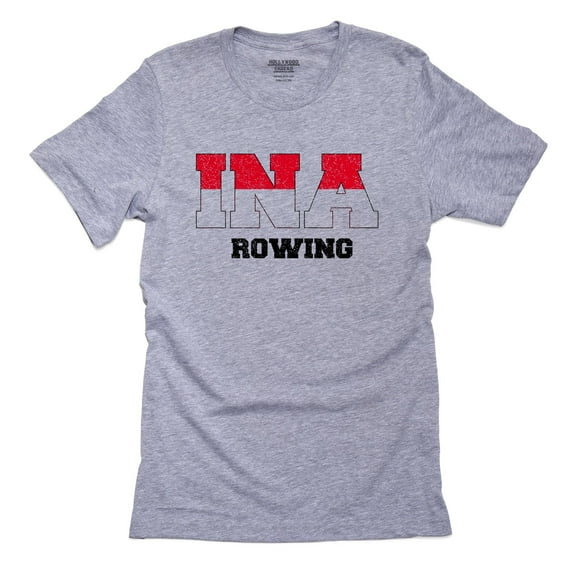 Indonesia Rowing - Olympic Games - Rio - Flag Men's Grey T-Shirt