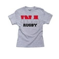 thumbnail image 1 of Indonesia Rugby - Olympic Games - Rio - Flag Girl's Cotton Youth Grey T-Shirt, 1 of 2