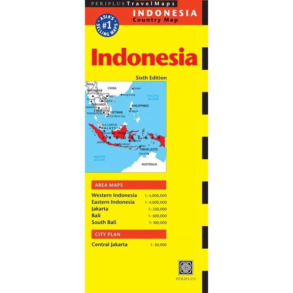 Indonesia Travel Map Sixth Edition, (Paperback)