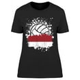 thumbnail image 1 of Indonesia Volleyball Team T-Shirt Women -Image by Shutterstock Women T-Shirt, Female Medium, 1 of 2