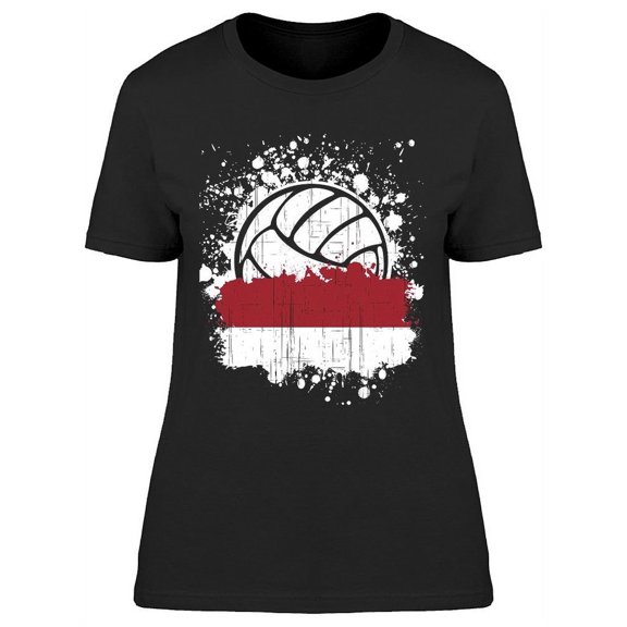 Indonesia Volleyball Team T-Shirt Women -Image by Shutterstock Women T-Shirt, Female Small