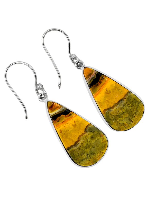 Indonesian Bumble Bee - Indonesia 925 Silver Plated Earrings Jewelry WE54-10012