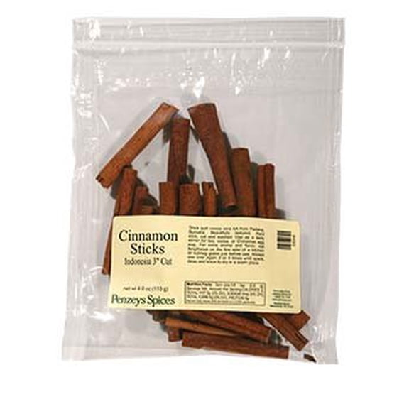 Indonesian Cinnamon Sticks 3 inch By Penzeys Spices 8 oz bag (Pack of 1)
