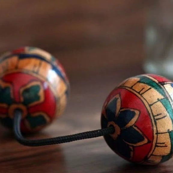 Indonesian Patica Rhythm Shaker Ball Beginner Percussion Instrument Handheld Band Accompaniment Musical Practice Tool