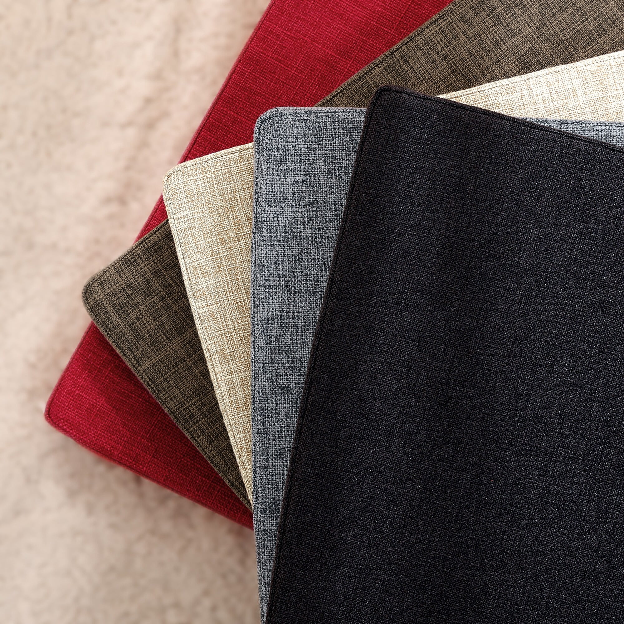 Red High-Density Foam Dining Chair Pads Set of 4