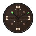 thumbnail image 1 of Indoor 12' Voice-Activated Luminous Decoration Wall Clock With LED Night Light A Cross-shaped Lace Pattern, 1 of 8