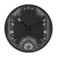 thumbnail image 1 of Indoor 12' Voice-Activated Luminous Decoration Wall Clock With LED Night Light Art Nouveau Decorative, 1 of 8