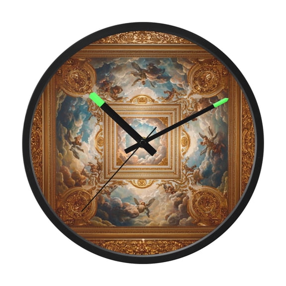 Indoor 12' Voice-Activated Luminous Decoration Wall Clock With LED Night Light Church