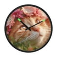 thumbnail image 1 of Indoor 12' Voice-Activated Luminous Decoration Wall Clock With LED Night Light Cute &beautiful Face, 1 of 8