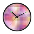 thumbnail image 1 of Indoor 12' Voice-Activated Luminous Decoration Wall Clock With LED Night Light Digital Plaid, 1 of 8