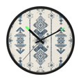 thumbnail image 1 of Indoor 12' Voice-Activated Luminous Decoration Wall Clock With LED Night Light Ethnic Exotic, 1 of 8
