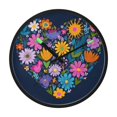 thumbnail image 1 of Indoor 12' Voice-Activated Luminous Decoration Wall Clock With LED Night Light Hand-drawn Style, 1 of 8