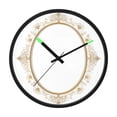 thumbnail image 1 of Indoor 12' Voice-Activated Luminous Decoration Wall Clock With LED Night Light Oval Decorative Frame, 1 of 8