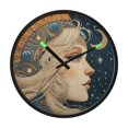thumbnail image 1 of Indoor 12' Voice-Activated Luminous Decoration Wall Clock With LED Night Light Rococo Aesthetic, 1 of 8
