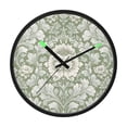 thumbnail image 1 of Indoor 12' Voice-Activated Luminous Decoration Wall Clock With LED Night Light Sage Green and Ivory, 1 of 8