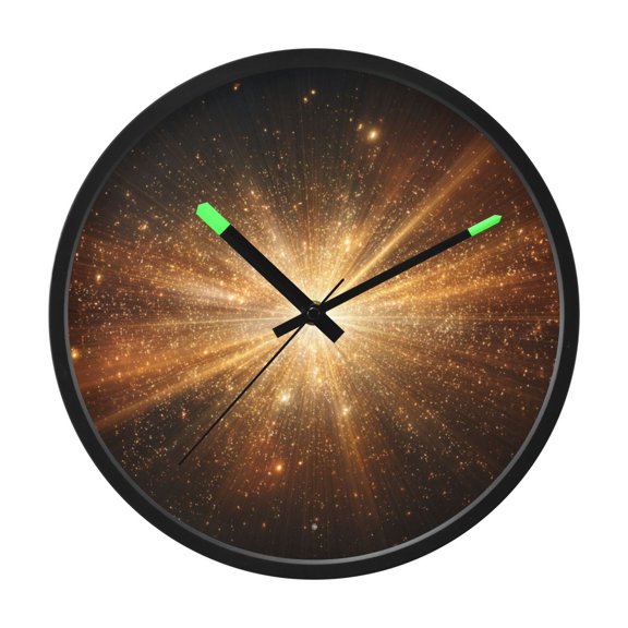 Indoor 12' Voice-Activated Luminous Decoration Wall Clock With LED Night Light Star Burst