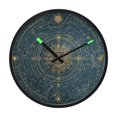 thumbnail image 1 of Indoor 12' Voice-Activated Luminous Decoration Wall Clock With LED Night Light Swirls, 1 of 8