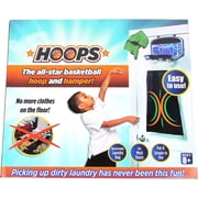 Indoor 2 in 1 Basketball Hoop and Laundry Hamper Set Over the Door Hanging Clothes Hamper Fun Basket Laundry Shoot Bag Set Gift for Boy Room and Girl Bedroom