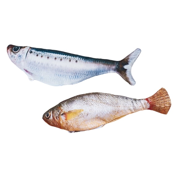 Indoor Activity Toy Realistic Plush Fish with USB Rechargeable Flopping Motion and Removable Washable Cover