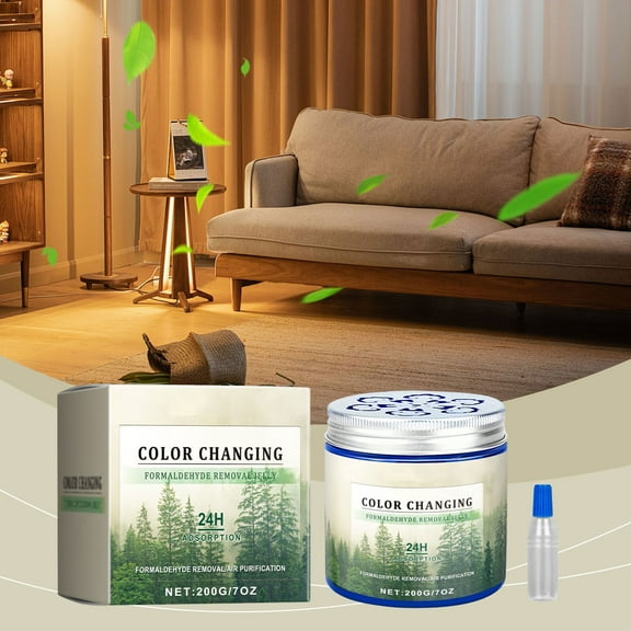 Indoor Air Cleaner Gel,Home and Office Freshener with Activated Carbon for Odor Removal and Purification,Long-Lasting Fresh Aroma for Newly Renovated Spaces,Living Rooms and Workspaces-4ml