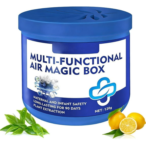 Indoor Air Freshener And Dust Removal Box With Plant Based Formula For Passive Odor Control In Bedrooms Closets Or Pet Areas 4.72 Ounces