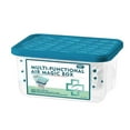 thumbnail image 1 of Indoor Air Purification Dust Removal Magic Box, 1 Pc 350ml Multi-Functional Air MagicBox, Vacuum Magic Box for car, Bedroom, New House, Office, Closet, Automatic Dust-Sucking, 5.11"x3.54"x2.75", Blue, 1 of 8