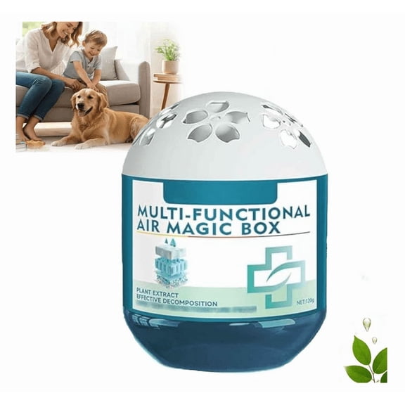 Indoor Air Purification Dust Removal Magic Box, Multi-Functional Air Magic Box, 120g Plant Extract Formula Airs Magics Boxes Dust Cleaner, Long-Lasting Freshness