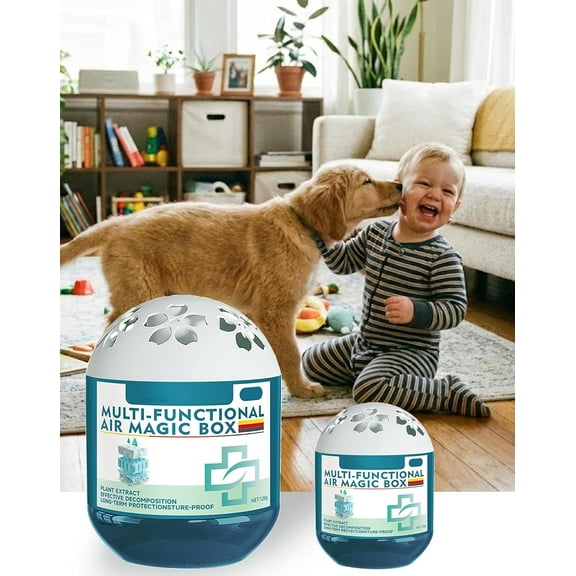 Indoor Air Purification Dust Removal Magic Box - Multi-Functional Air Magic Box Cleaner for Continuously Purifying the Air, Plant-Based Formula for All Home