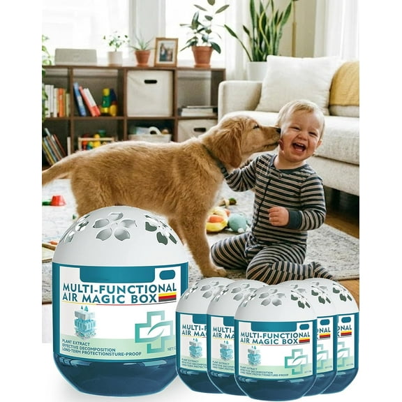 Indoor Air Purification Dust Removal Magic Box - Multi-Functional Air Magic Box Cleaner for Continuously Purifying the Air, Plant-Based Formula for All Home
