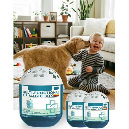 Indoor Air Purification Dust Removal Magic Box,Multi Functional Air Magic Box Dust Cleaner,Automatic Dust-Sucking,Plant-Based,No Electricity & Noise,Ues For Any Room,Day And Night