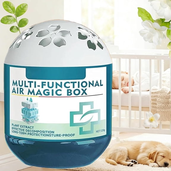 Indoor Air Purification Dust Removal Magic Box, Multi Functional Air Magic Box Dust Cleaner, Plant-Based, Automatic Dust-Sucking, Odor Eliminator Air Fresheners For Home