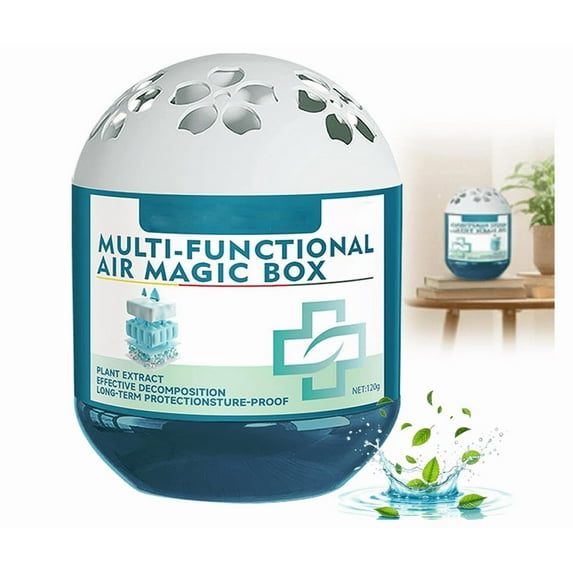 Indoor Air Purification Dust Removal Magic Box, Multi Functional Air Magic Box Dust Cleaner, Plant-Based, Automatic Dust-Sucking, Odor Eliminator Air Fresheners for Home