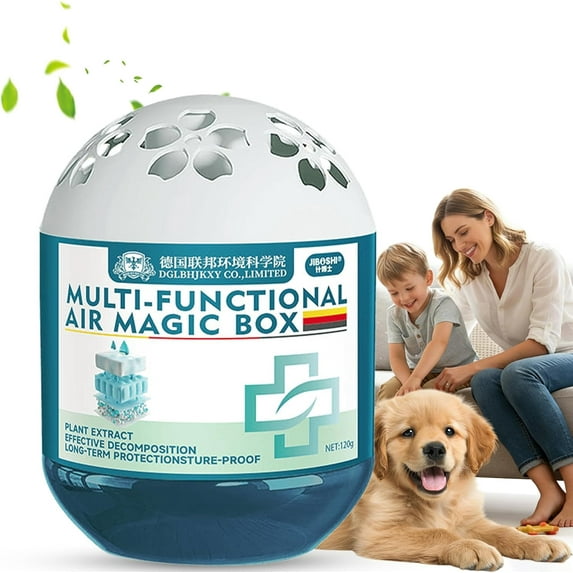 Indoor Air Purification Dust Removal Magic Box, Multi-functional Purify Air Magic Box, Plant Extract Long-Lasting Freshness for Home, Pet Areas, Dust Removal & Fresh Air for Any Room