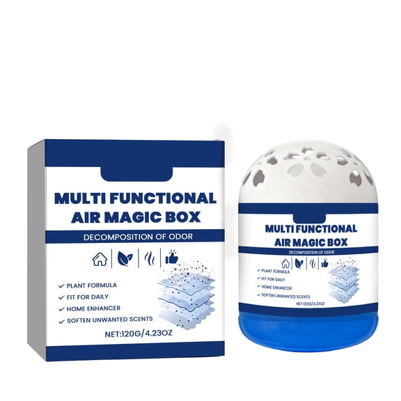 Indoor Air Purification Dust Removal Magic Box  Odor Eliminator Air Freshener, Automatic Air Essence Box for Home, Bathroom, Closet