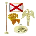 thumbnail image 1 of Indoor Alabama State Flag Kit - 8ft Pole - Metal Eagle, 1 of 4