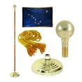 thumbnail image 1 of Indoor Alaska State Flag Kit - 7ft Pole - Parade Ball, 1 of 4