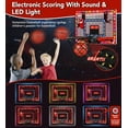 thumbnail image 1 of Indoor Basketball Hoop for Kids | Over The Door  Basketball Set with LED Lights & Remote Control | Best Gift for Boys & Girls Aged 3-12, 1 of 7