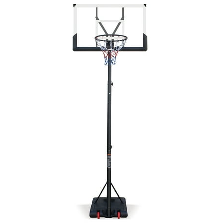 Indoor Basketball Hoops Use for Outdoor Height Adjustable 5.7 to 10ft Basketball Hoop 44 Inch Backboard Portable Basketball Goal System with Stable Base and Wheels,Adjustable Basketball Hoops