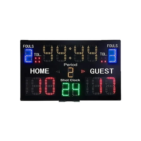 Indoor Battery Powered Basketball Portable Tabletop Electronic Led Wireless Tennis Basketball Display Scoreboard
