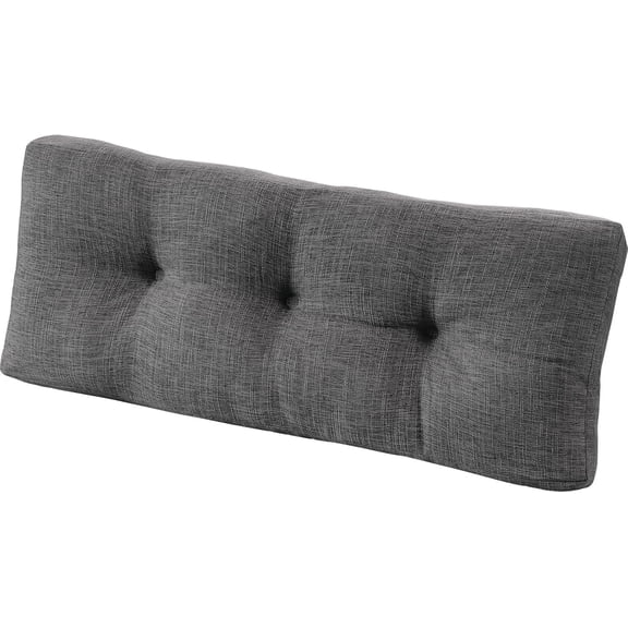 Indoor Bench Cushion for Indoor Furniture, Non-Slip Tufted Overstuffed Textured Foam Bench Seat Cushion, 36" X 14" X 4", Dark Grey, 1 Pack