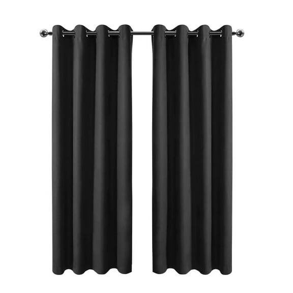 Indoor Blackout Curtain 34x45inch Black, 1Panel