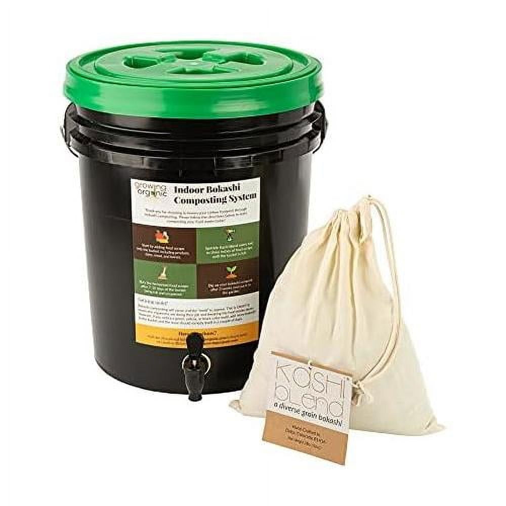 Indoor Bokashi Composting System Kitchen Compost Buckets With A Spout