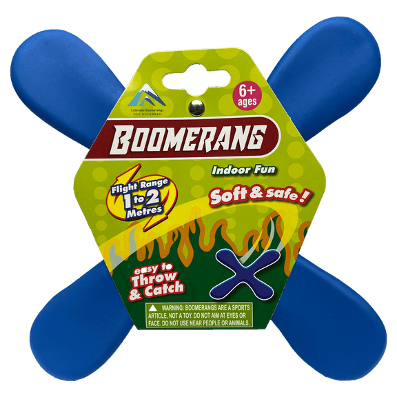 Colorado Boomerangs - Indoor Soft Foam Boomerang, Short Range, Right Handed