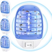 Indoor Bug Zapper Plug in Electronic - 4 Pack Mosquito Zapper Fly Zappers Lamp for Bug Insect Trap, Ideal for Home, Bedroom, Office, Living Room