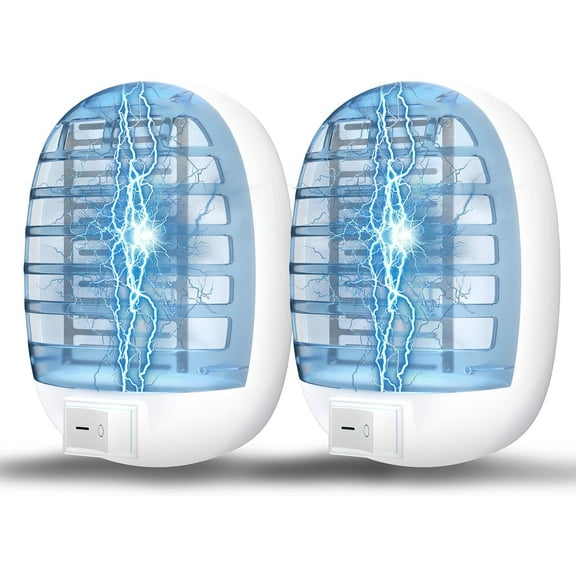 Indoor Bug Zappers, Fly Traps for Indoors, Insect Traps for Home Mosquito Killer for Kids & Pets, Home, Kitchen, Bedroom, Baby Room, Office (2 Packs)