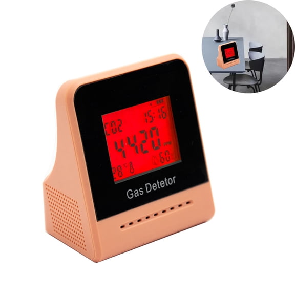 Indoor CO2 Meter Temperature & Relative Humidity Carbon Dioxide Detector Air Quality Monitor for Home Office